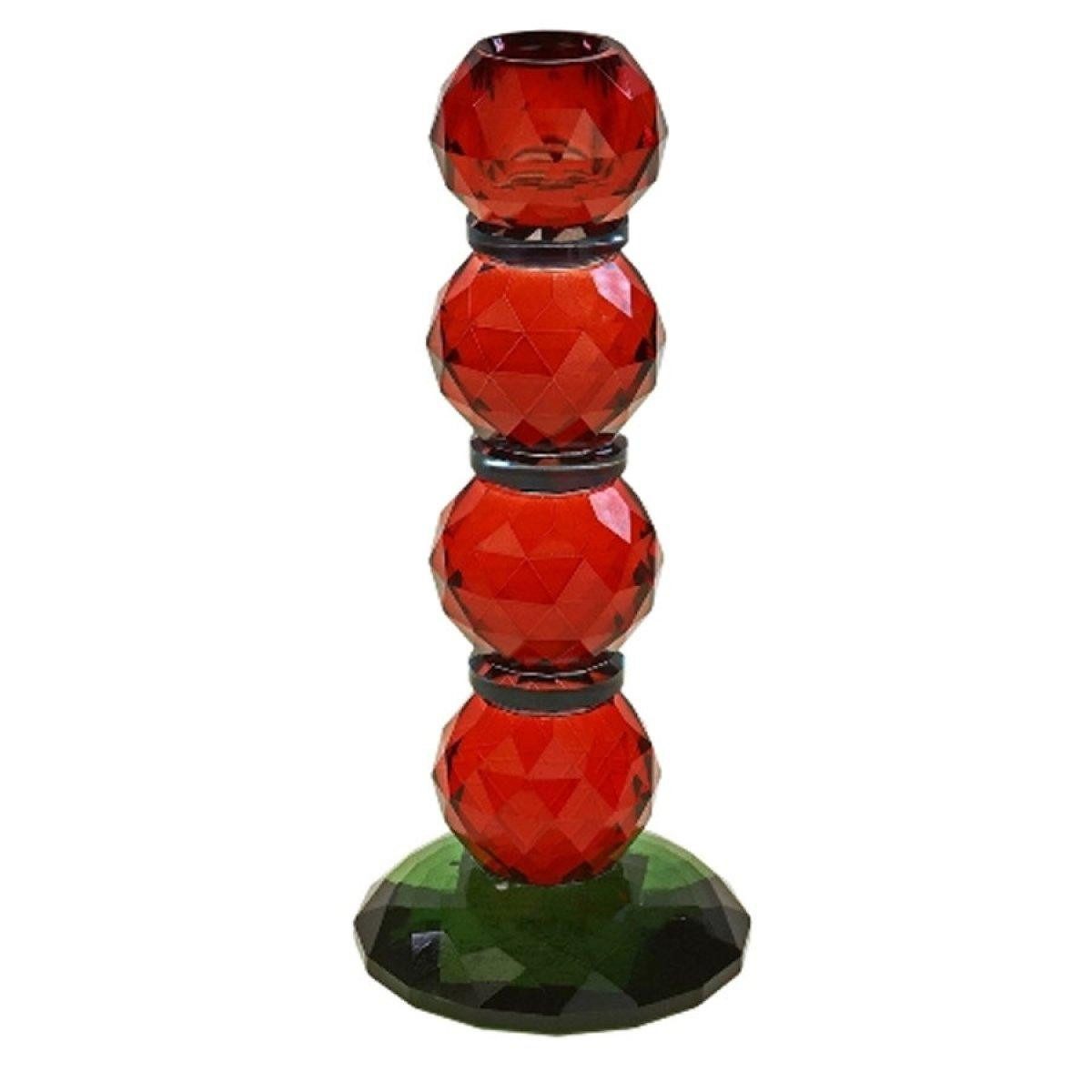 Werner Voß Kerzenhalter Kerzenleuchter Fancy Crystal Rot Grün (22cm)