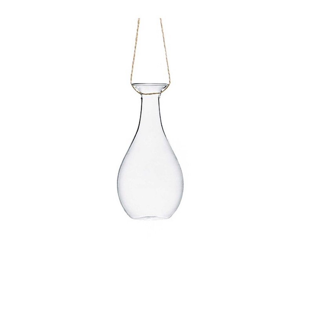 partydeco Deko-Glas Glas Hängedeko Vase 15 cm