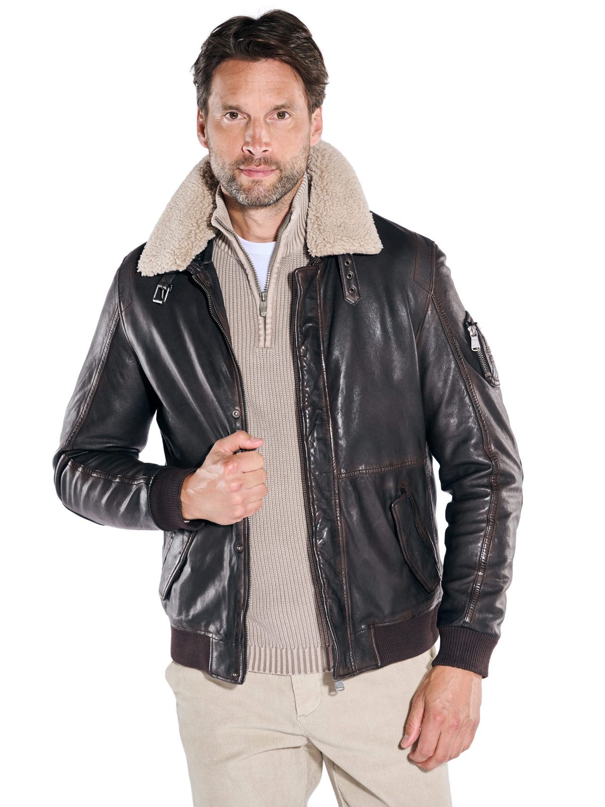 Engbers Lederjacke engbers Herren Lederjacke mit günstig online kaufen