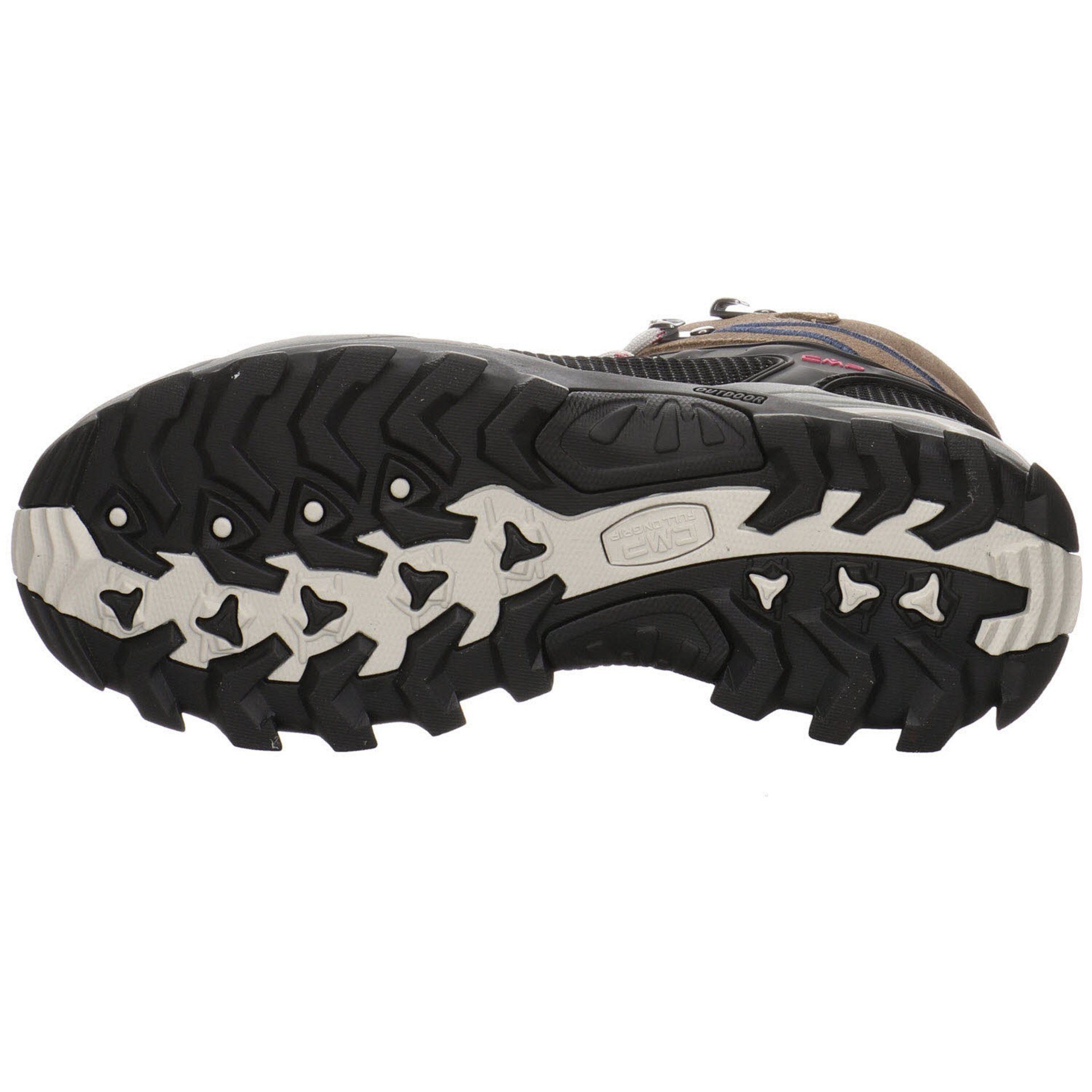 CMP Damen Schuhe Outdoor Rigel Leder-/Textilkombination Outdoorschuh Mid Outdoorschuh CASTORO