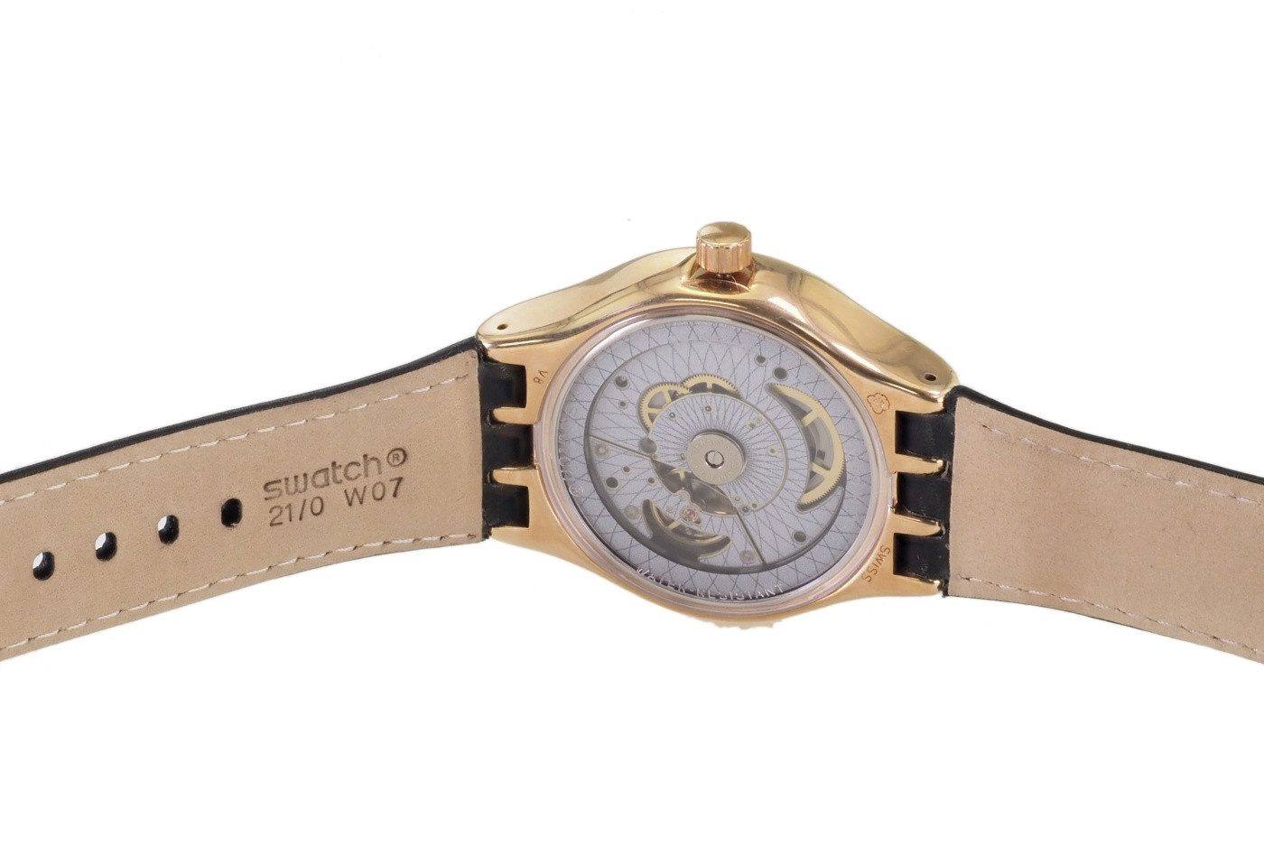 Swatch Automatikuhr Swatch Herren Automatik Uhr YIG400 SISTEM ROSEE X53, (Rosegold)