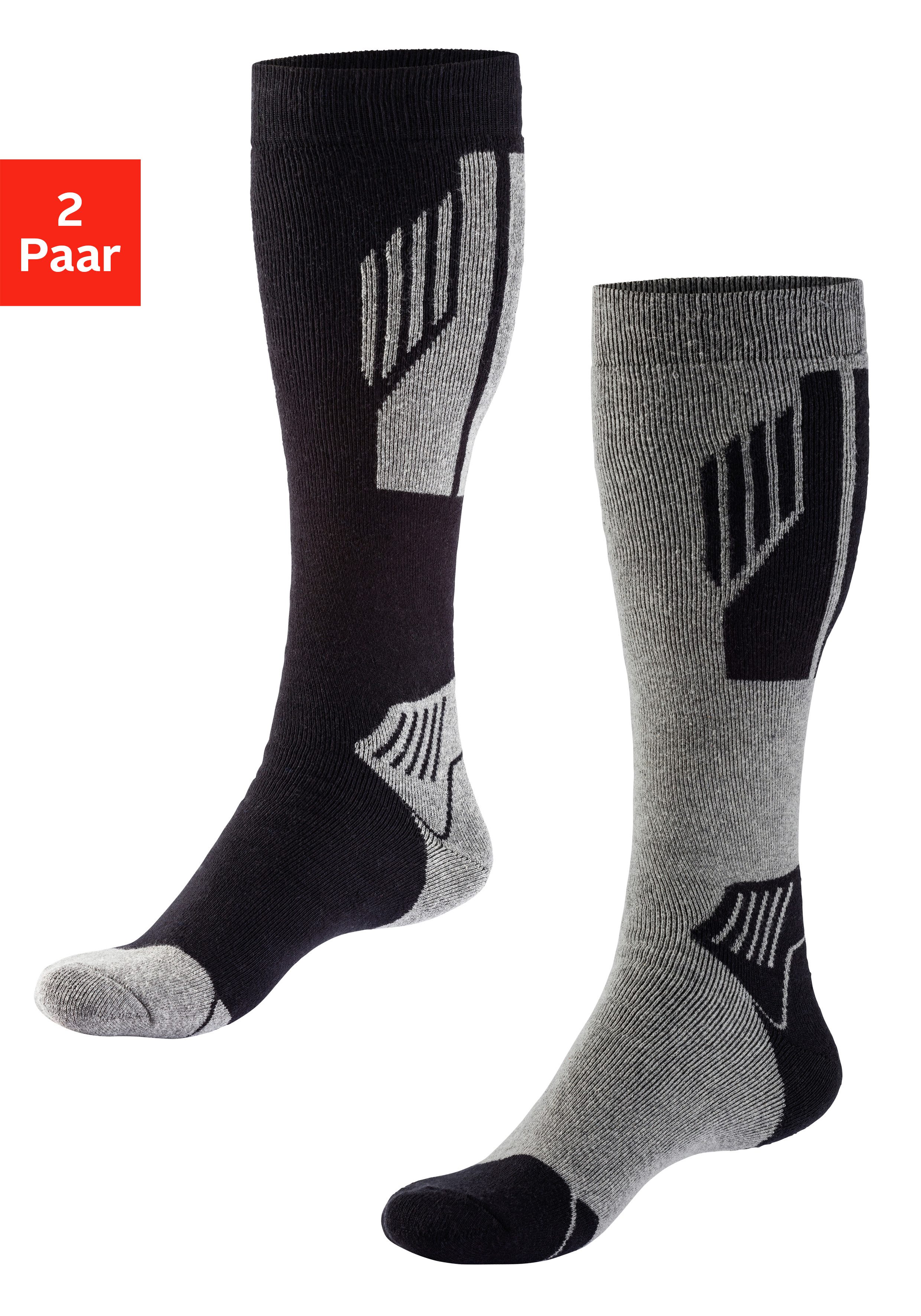 H.I.S Skistrümpfe (Packung, 2-Paar) mit bequemem Vollfrottee