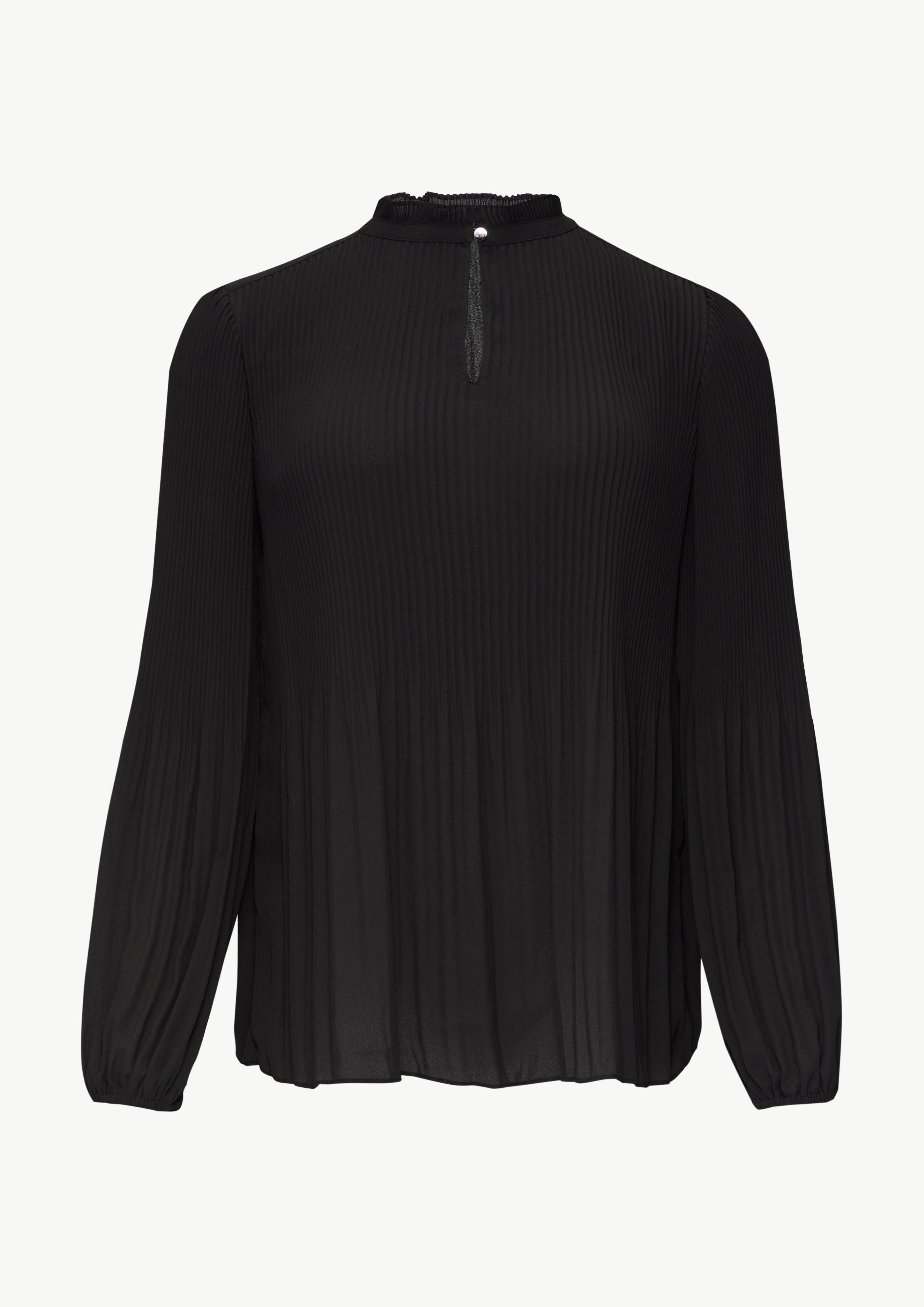 s.Oliver BLACK LABEL Langarmbluse Plissierte Bluse günstig online kaufen