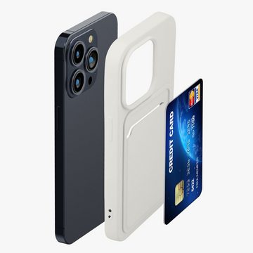 kwmobile Handyhülle Hülle für Apple iPhone 14 Pro, Handyhülle mit Fach für Karten - Handy Cover Case