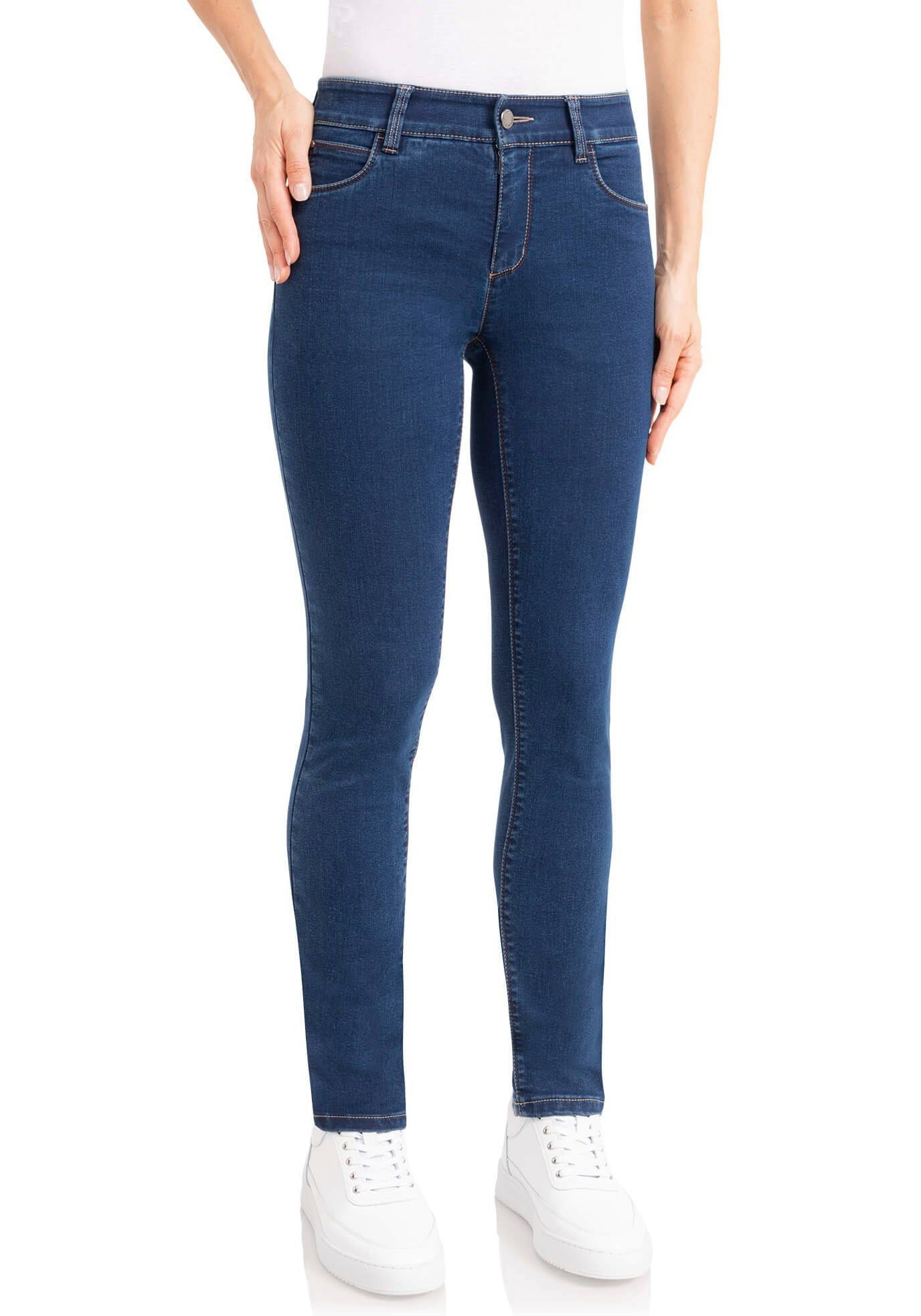 wonderjeans Slim-fit-Jeans Klassischer gerader Schnitt