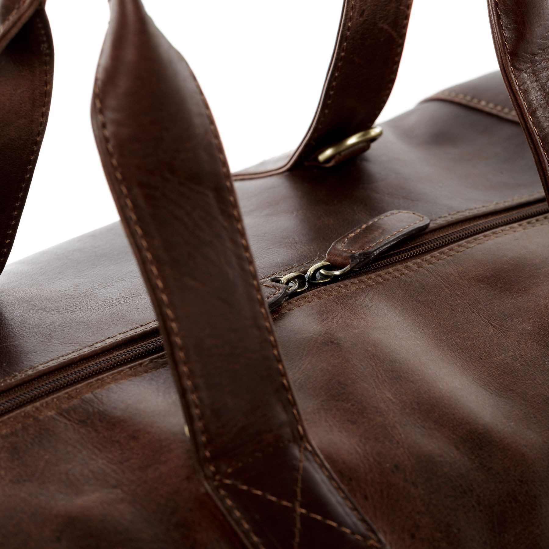 SID & VAIN Reisetasche echt Leder Weekender groß XXL-braun BRISTOL, Echtleder Reisegepäck für Damen & Herren, Sporttasche XXL braun-cognac