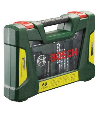 Bosch Home & Garden Werkzeugset V-Line, 68-tlg., Bohrer- und Bits, Klappmesser, Magnetstab, Winkelschrauber