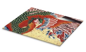 Posterlounge Acrylglasbild Katsushika Hokusai, Phoenix (Detail), Wohnzimmer Malerei