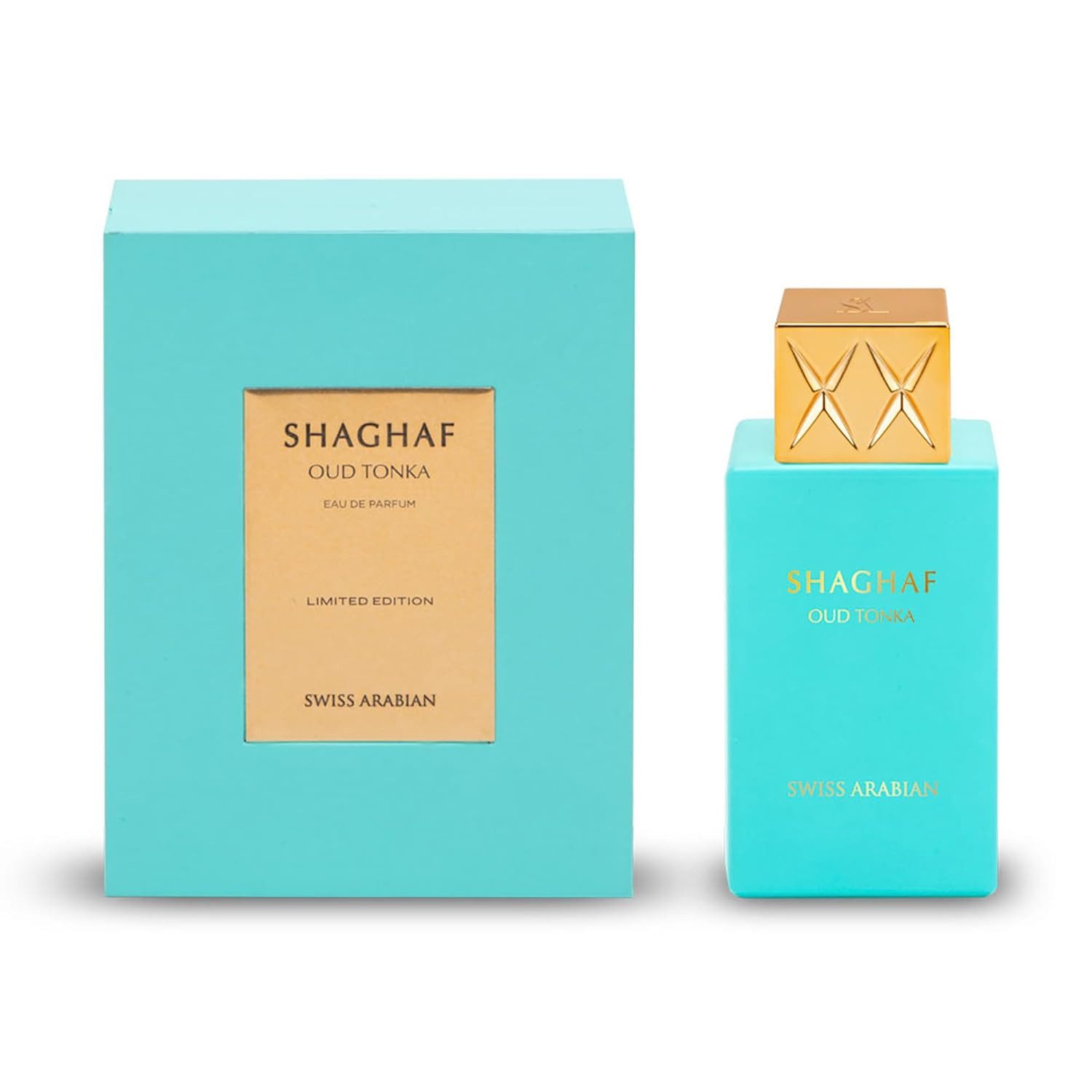 Swiss Arabian Eau de Parfum Shaghaf Oud Tonka, Langanhaltend, intensiv, luxuriös, edler Flakon, ideal als Geschenk.