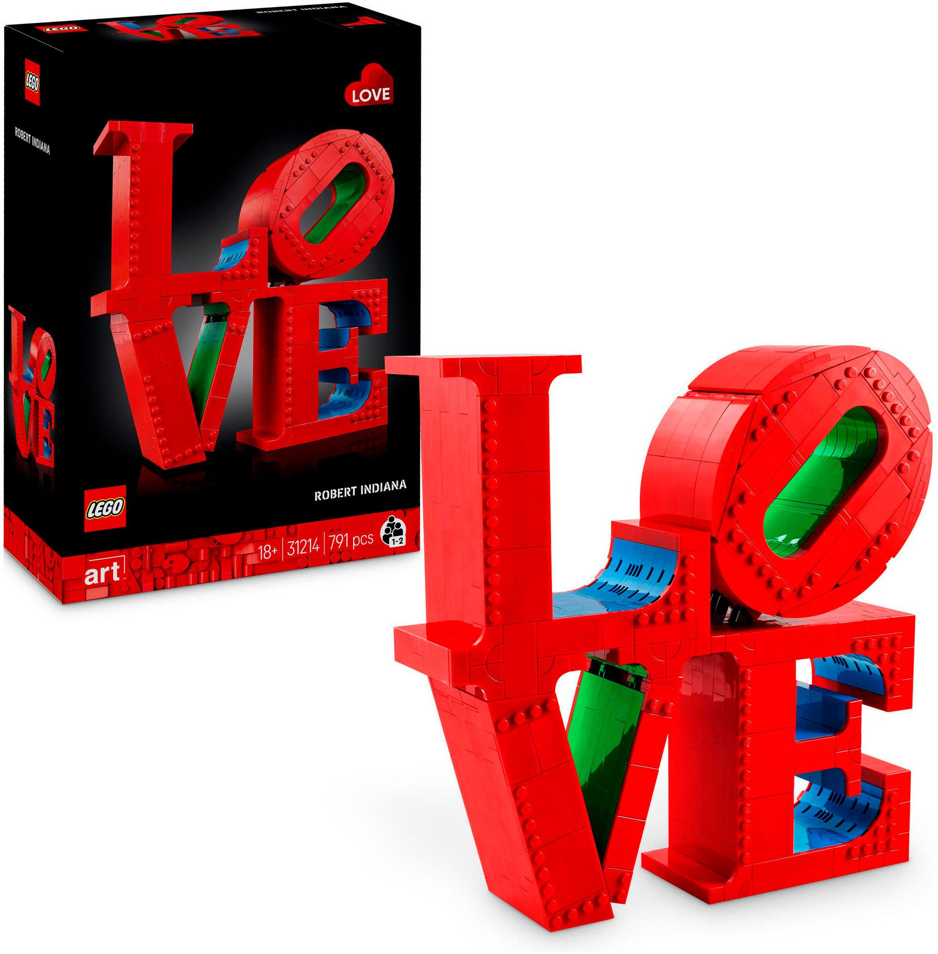 LEGO® LOVE (31214), LEGO ART Konstruktionsspielsteine, (791 St), Made in Eu günstig online kaufen