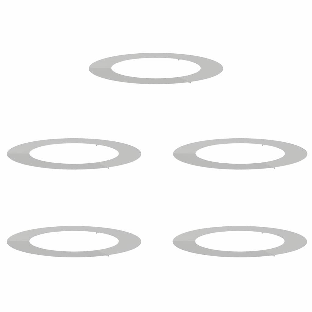 vidaXL Blumentopf Flache Baumringe 5 pcs günstig online kaufen