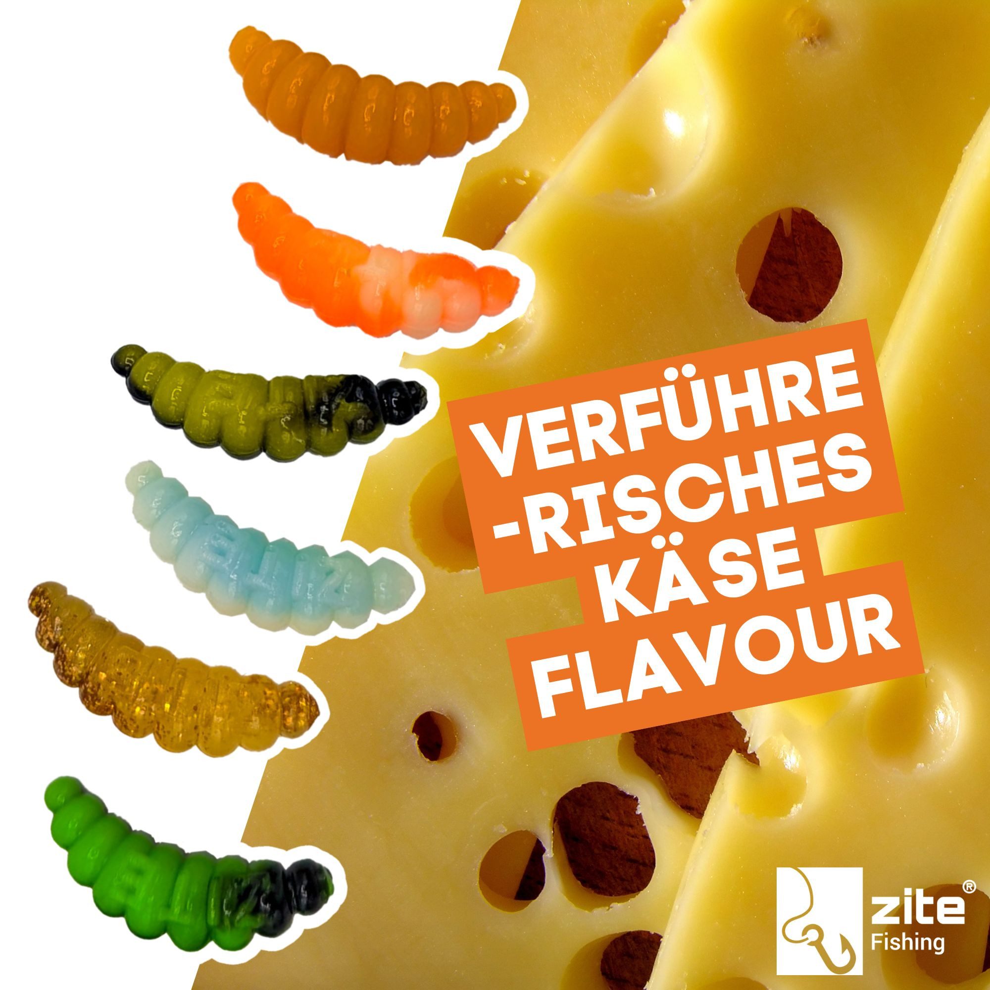 Zite Kunstköder Mighty Mag Mix Aroma 2,8 cm Bienenmade 12 Stück