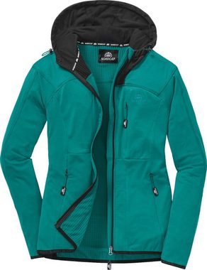 Nordcap Funktionsjacke farbstarke Kapuzen-Jacke in weicher Sweat-Qualität