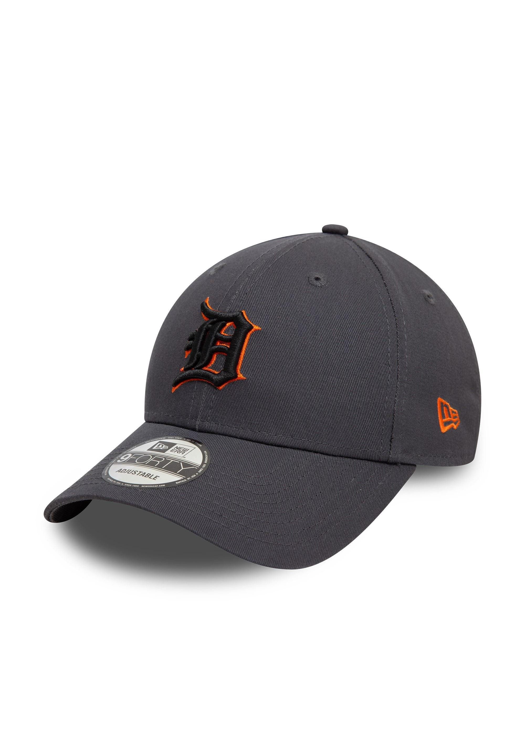 New Era Baseball Cap Detroit Tigers MLB Sidepatch Grau Verstellbare 9Forty Cap New Era (1-St)