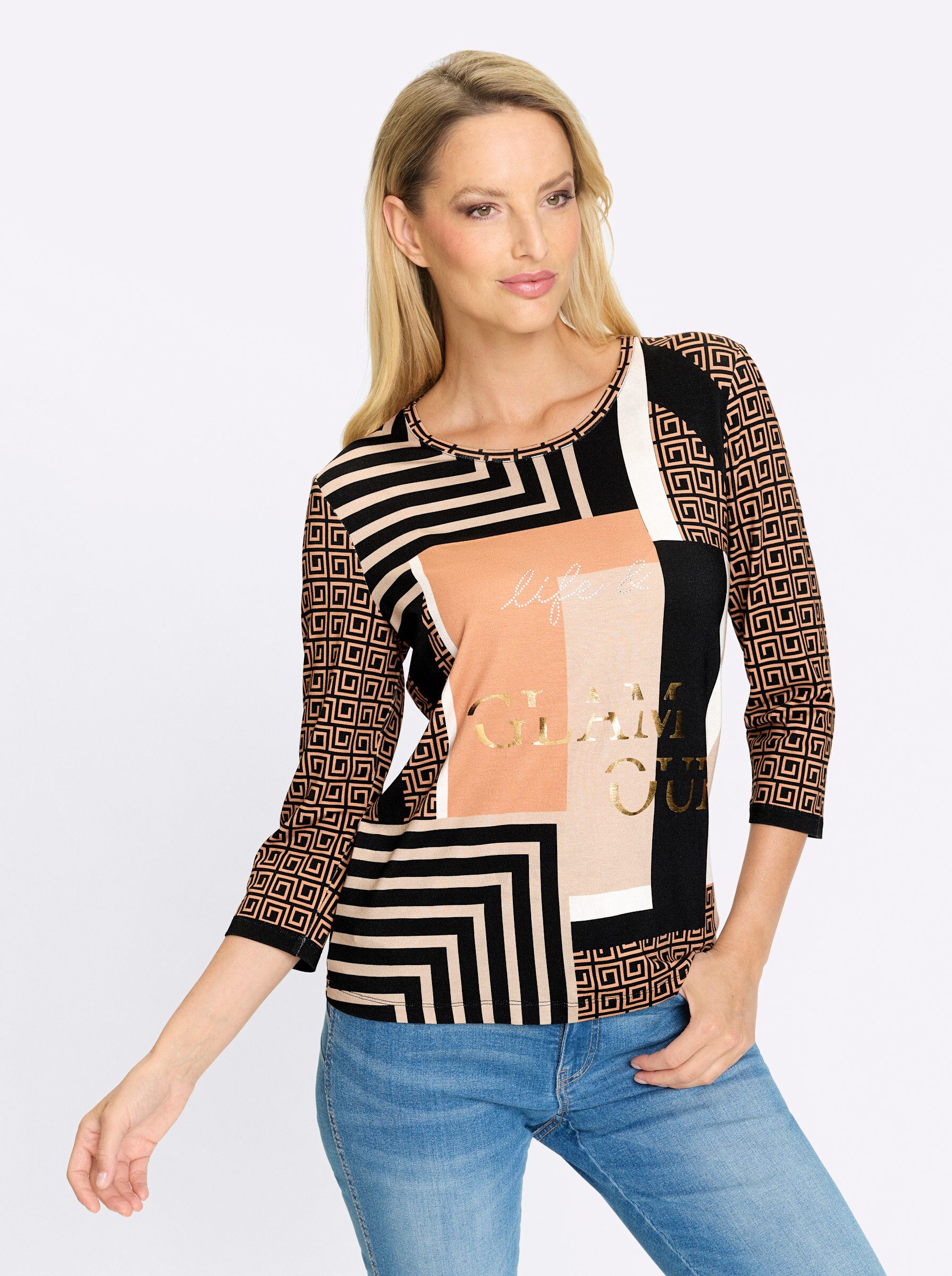 heine T-Shirt 3/4-Arm-Shirt . günstig online kaufen