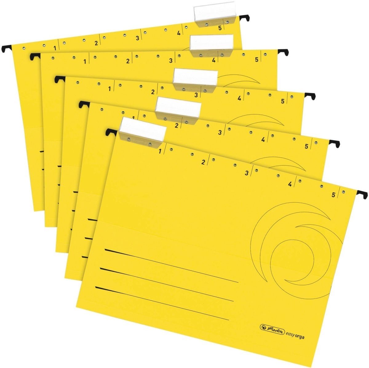Herlitz Hefter Hängemappe 230g/qm gelb VE=5 Stück