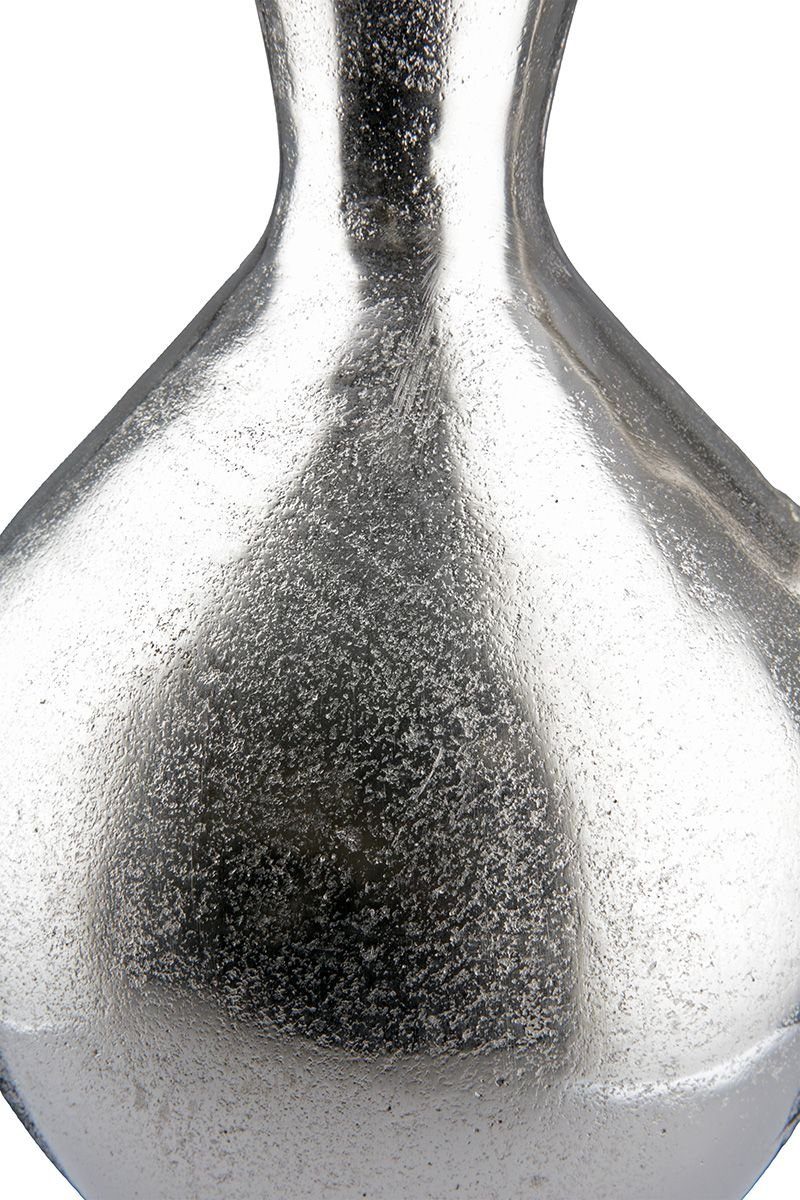 Vase Dekoobjekt Verfügbar GILDE Zwe Moderny Aluminium Vase, - in Silberfarbene Elegante