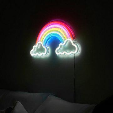 DOPWii Dekolicht LED-Regenbogen-Wandleuchte, LED-Neon-Dekoleuchte, geeignet für Kinderzimmer