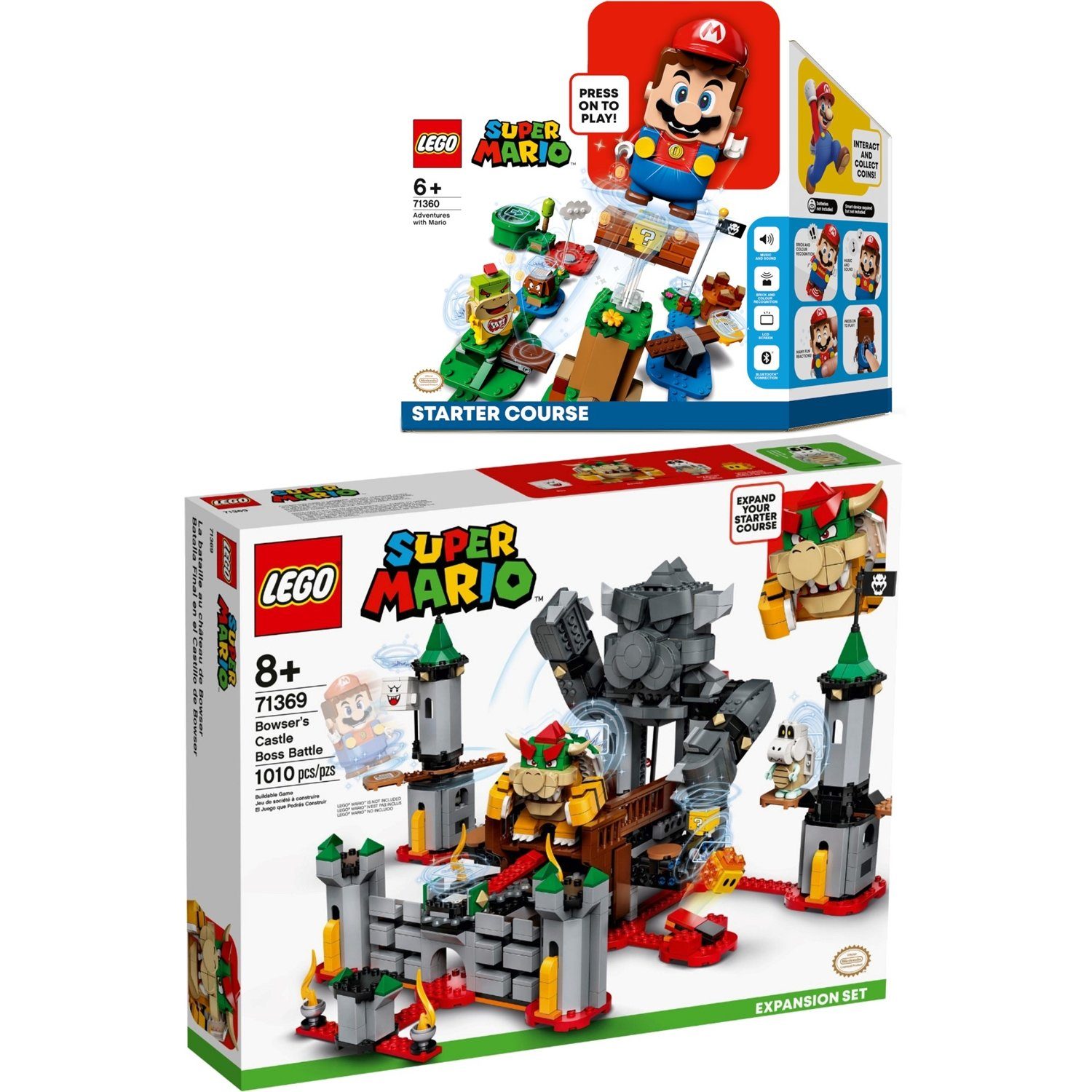 LEGO® Spielbausteine »71360 71369 Super Mario™ 2er Set Starterset + Bowsers  Festung«