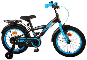 Volare Kinderfahrrad Kinderfahrrad Thombike für Jungen 16 Zoll Kinderrad in Schwarz Blau