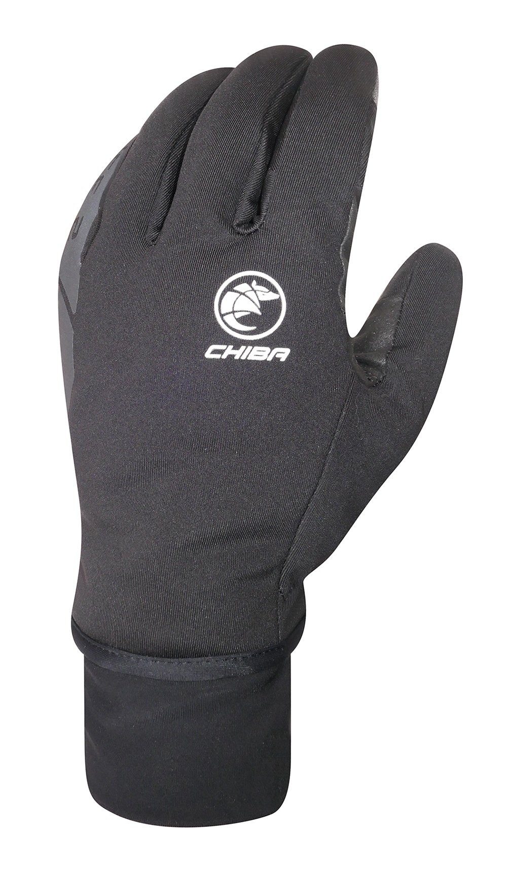 Chiba Fahrradhandschuhe Ice II (Oberhand aus winddichtem Softshell) schwarz - 1 Paar