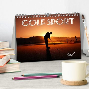 CALVENDO Wandkalender Golf Sport (Tischkalender 2024 DIN A5 quer), CALVENDO Monatskalender