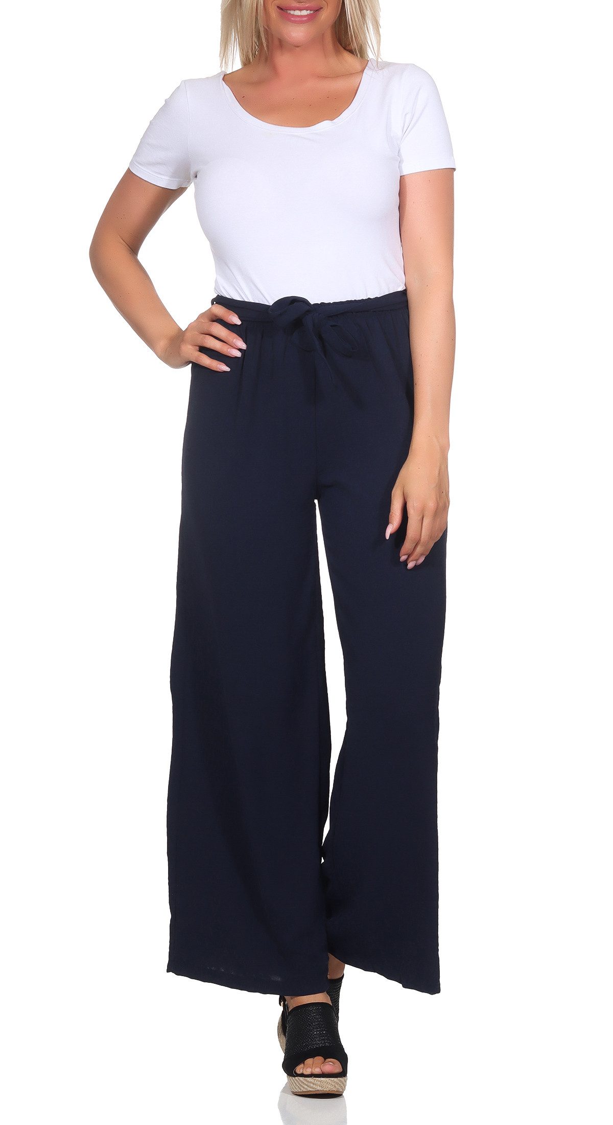 simaranda Palazzohose Damen Hose 182 Dunkelblau