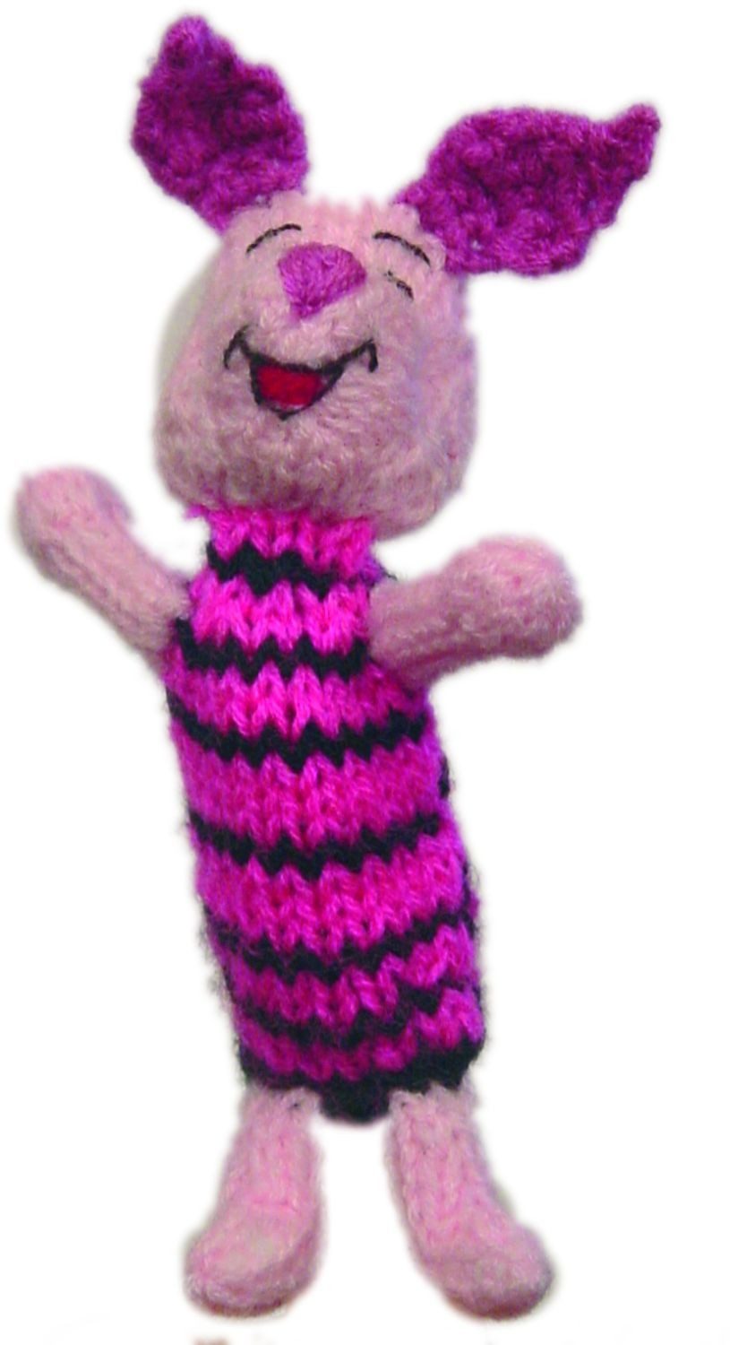 El Puente Fingerpuppe Gestrickte Fingerpuppe "Ferkel", Handmade, Handmade