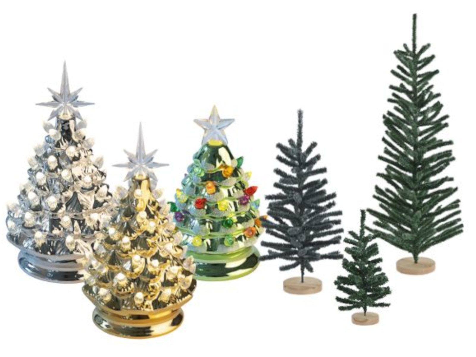 Giftcompany LED-Dekofigur Luce Weihnachtsbaum mit LED gold 24cm