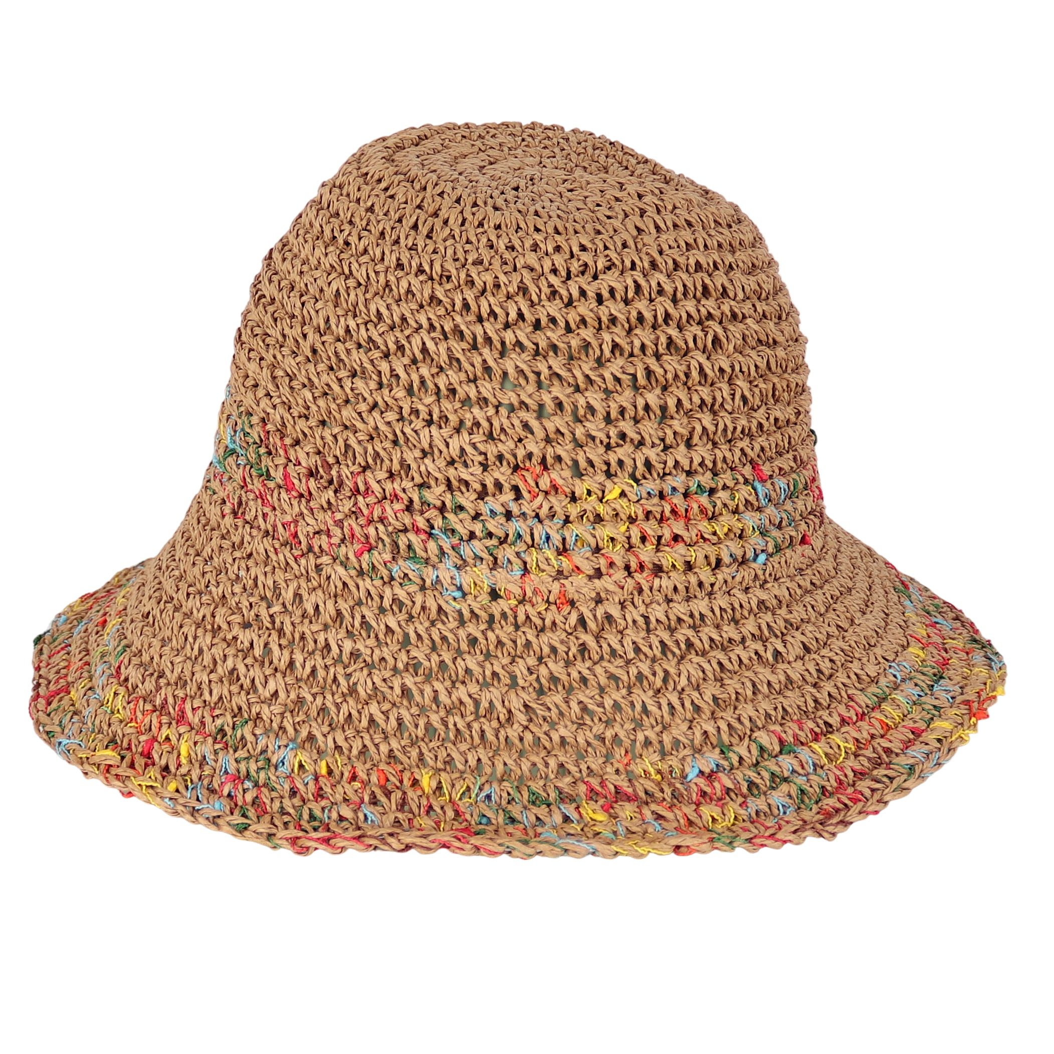 MIRROSI Strohhut Sonnenhut Sommerhut Strandhut Meliert günstig online kaufen