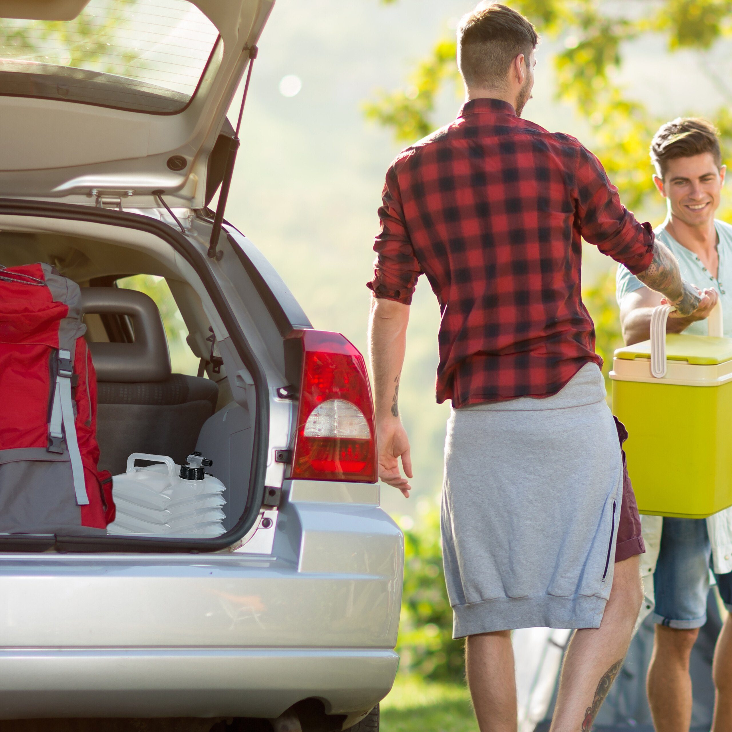 relaxdays Kanister Faltbarer Wasserkanister im 4er Set, 5 Liter