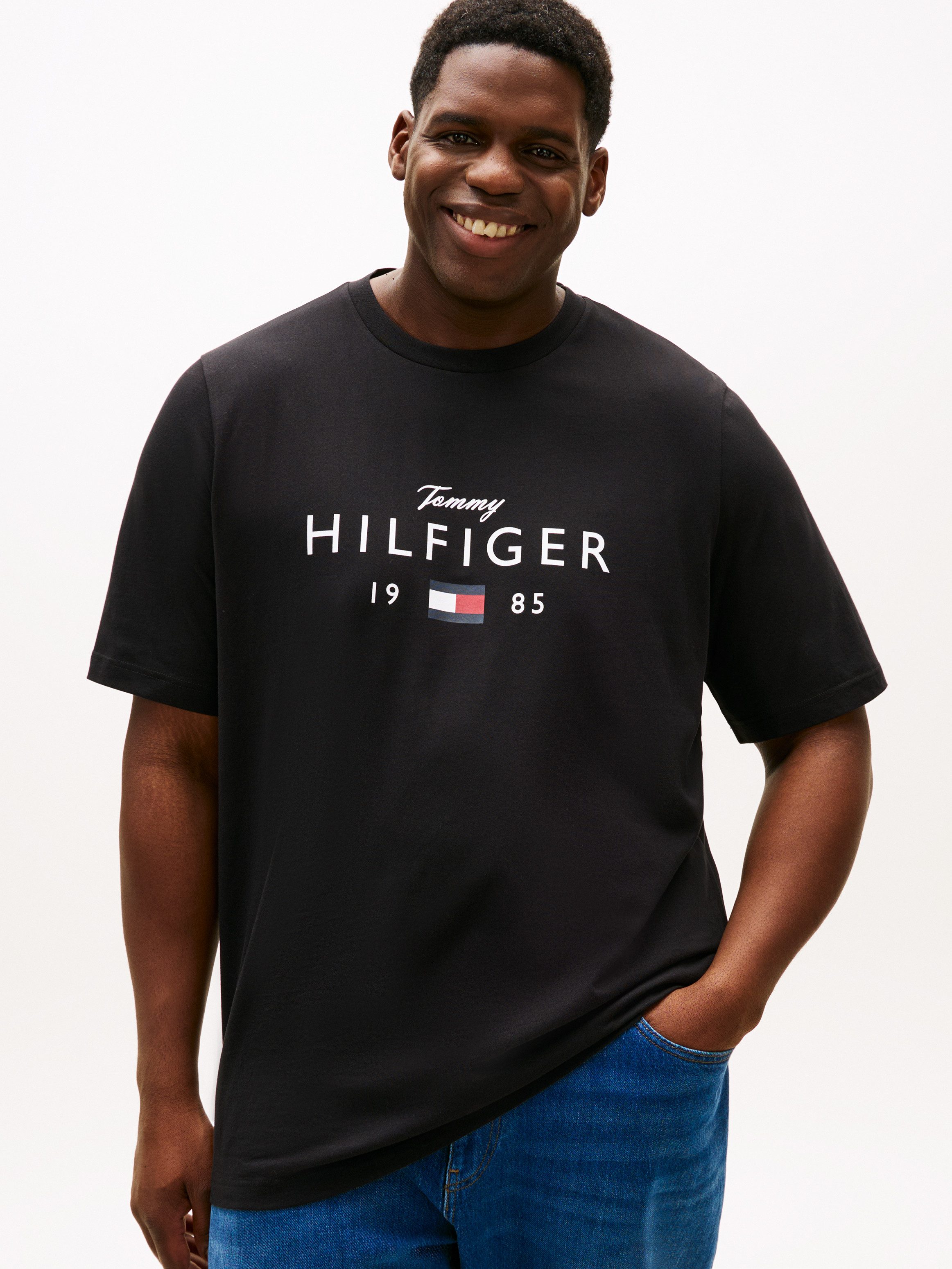 Tommy Hilfiger Big & Tall T-Shirt BT-BRAND LOVE BIG HILFIGER Rundhals, normale Passform, Große Größen