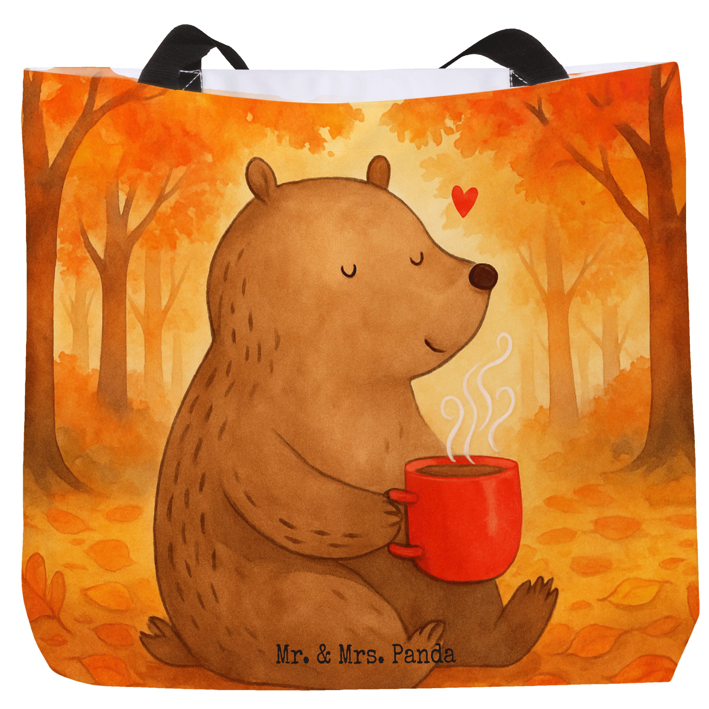 Shopper Bär Morgenkaffee Design, Reisetasche, Weiß, Strandtasche, Hochzeitsta