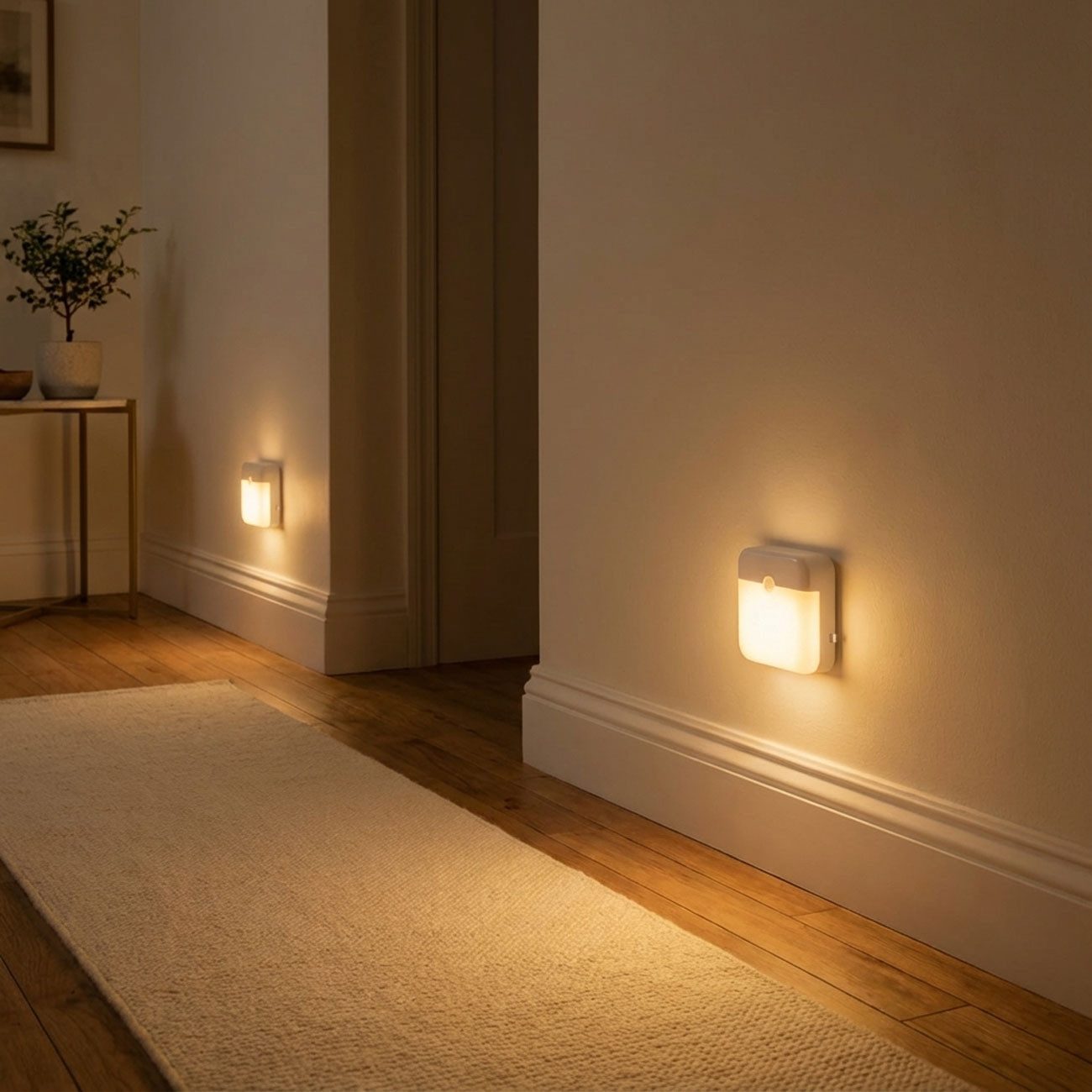 shop'n smile ideoon LED Nachtlicht Bewegungsmelder, Akku, magnetisch, für Schrank & Treppe, LED, Automatikmodus, Helligkeit: 40 lm