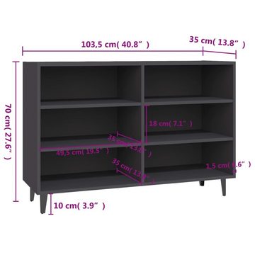 vidaXL Sideboard Sideboard Grau 103,5x35x70 cm Holzwerkstoff (1 St)