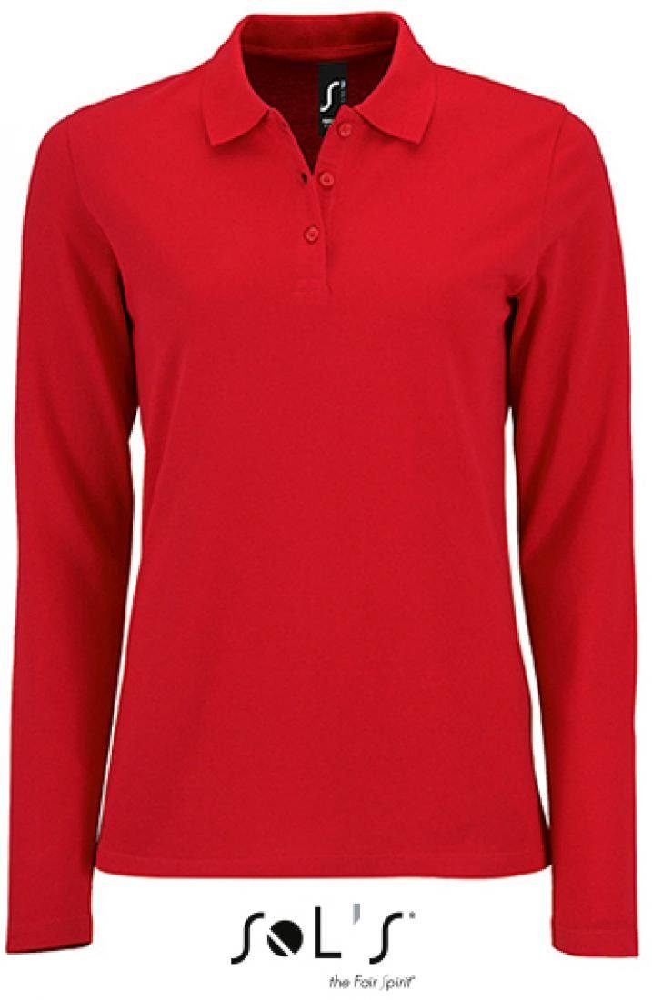 SOLS Langarm-Poloshirt Damen Long-Sleeve Piqué Polo günstig online kaufen