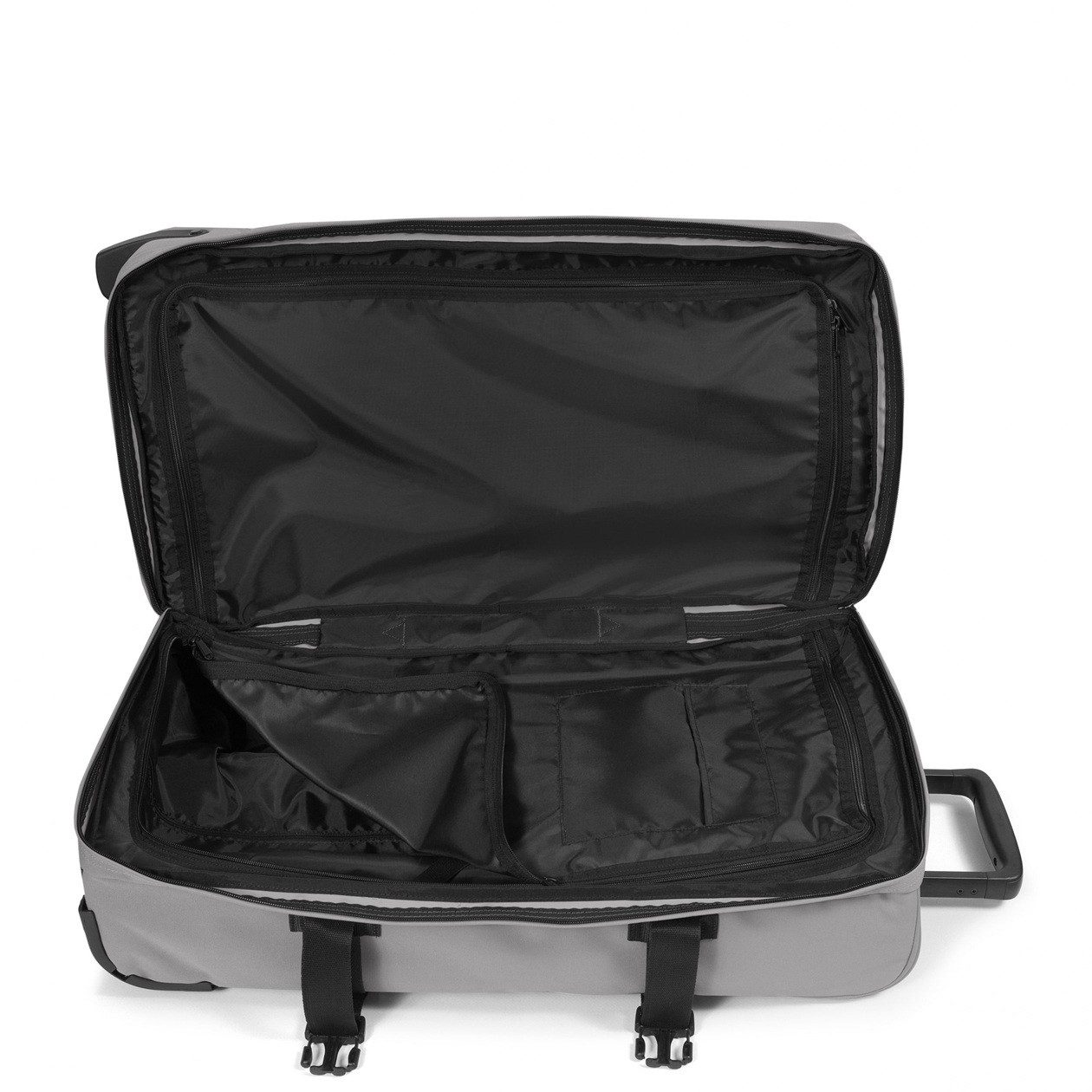 Eastpak Reisetasche Tranverz M Pebble Grey (78 Liter) mit Rollen grau