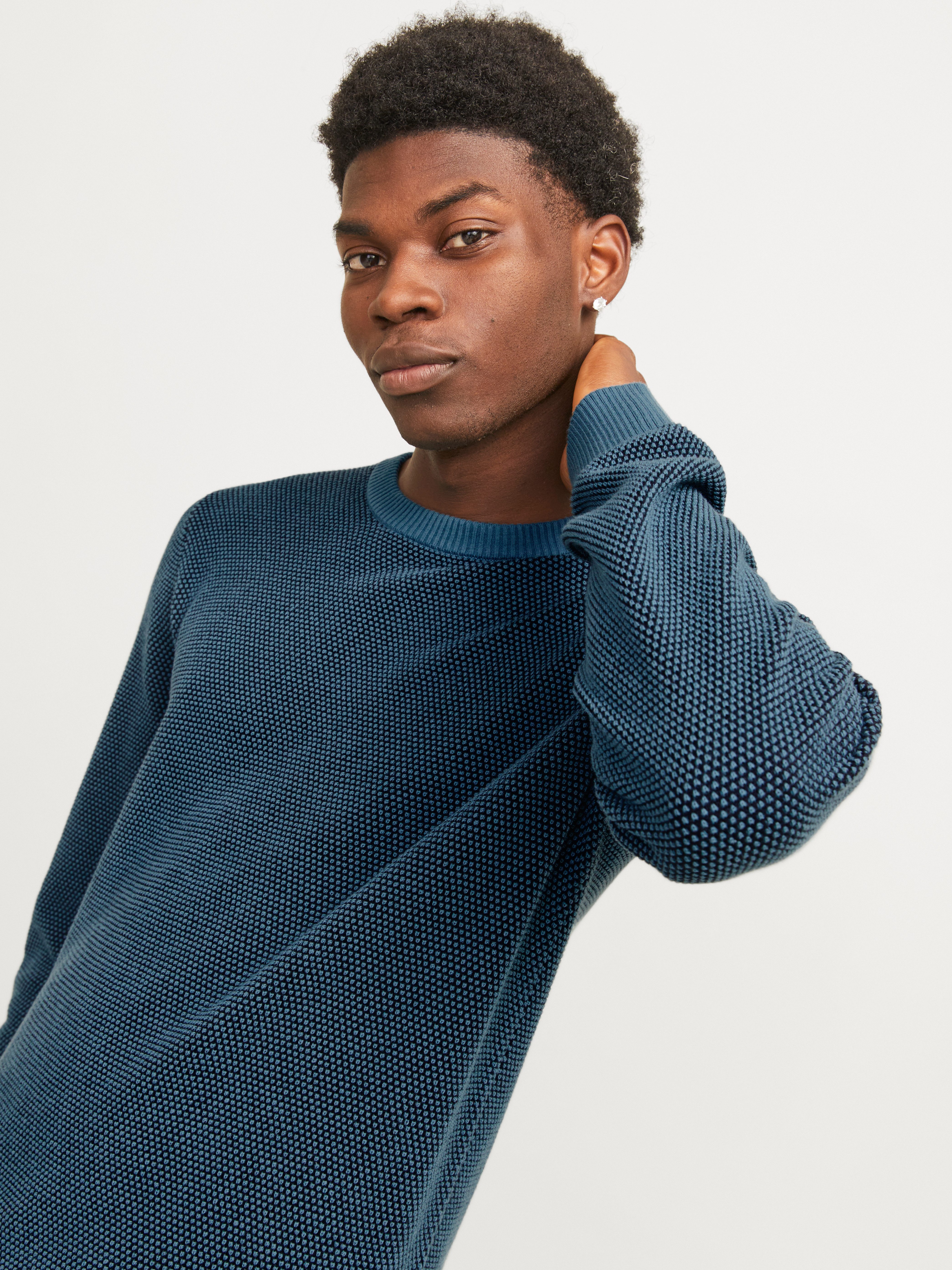 Jack & Jones Rundhalspullover JJEGLOBE KNIT günstig online kaufen
