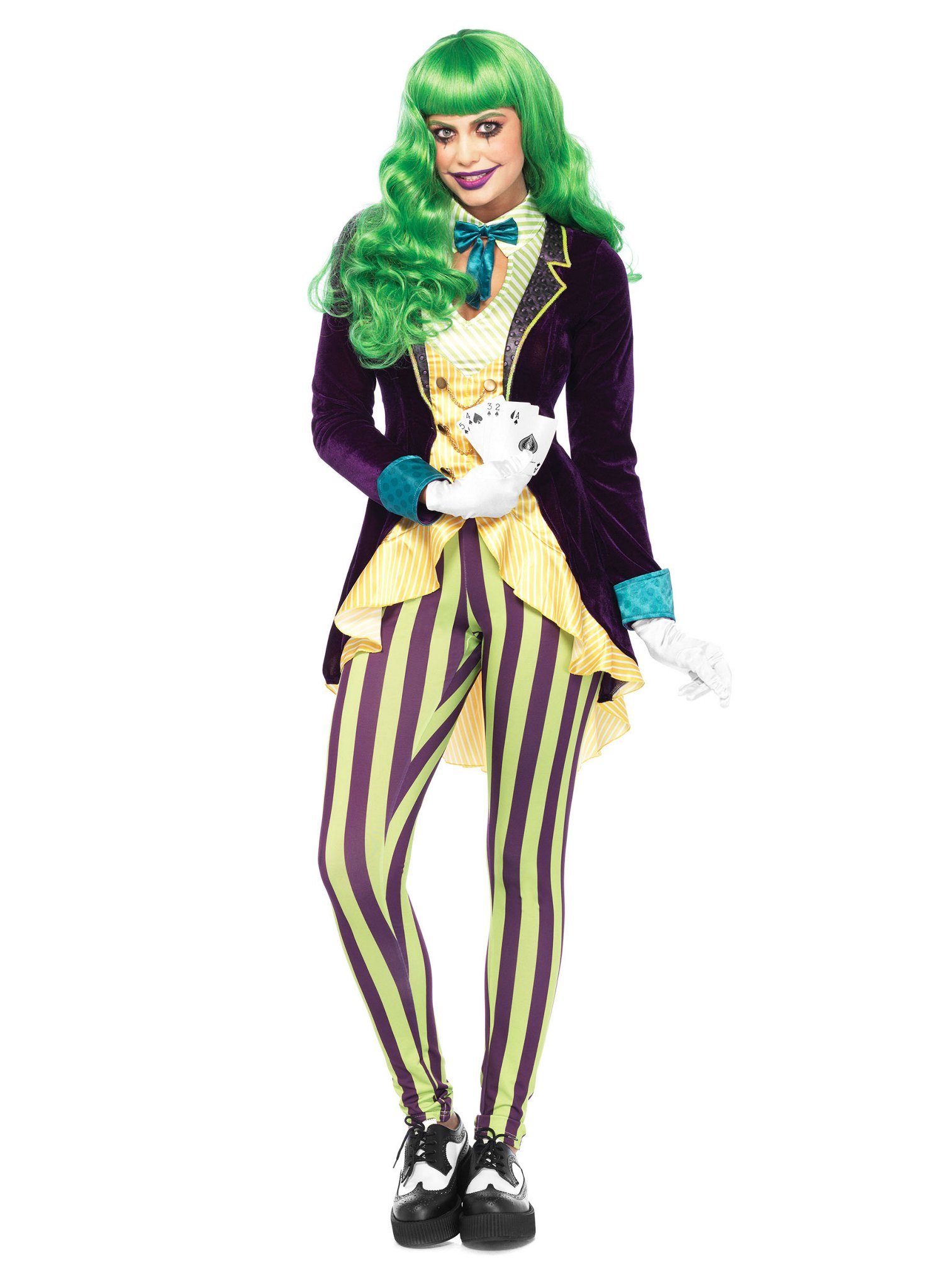 Leg Avenue Kostüm Miss Joker, Originelle Variante des klassischen Batman Kostüms