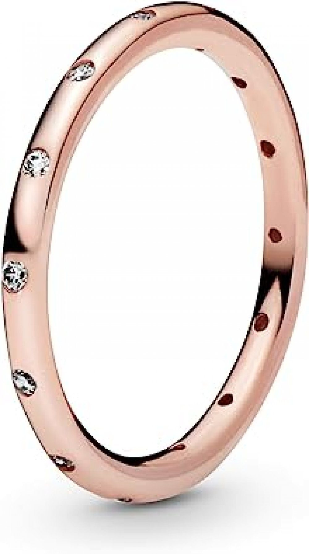 WaKuKa Diamantring Dünner Ring aus S925-Sterlingsilber, Damenschmuck