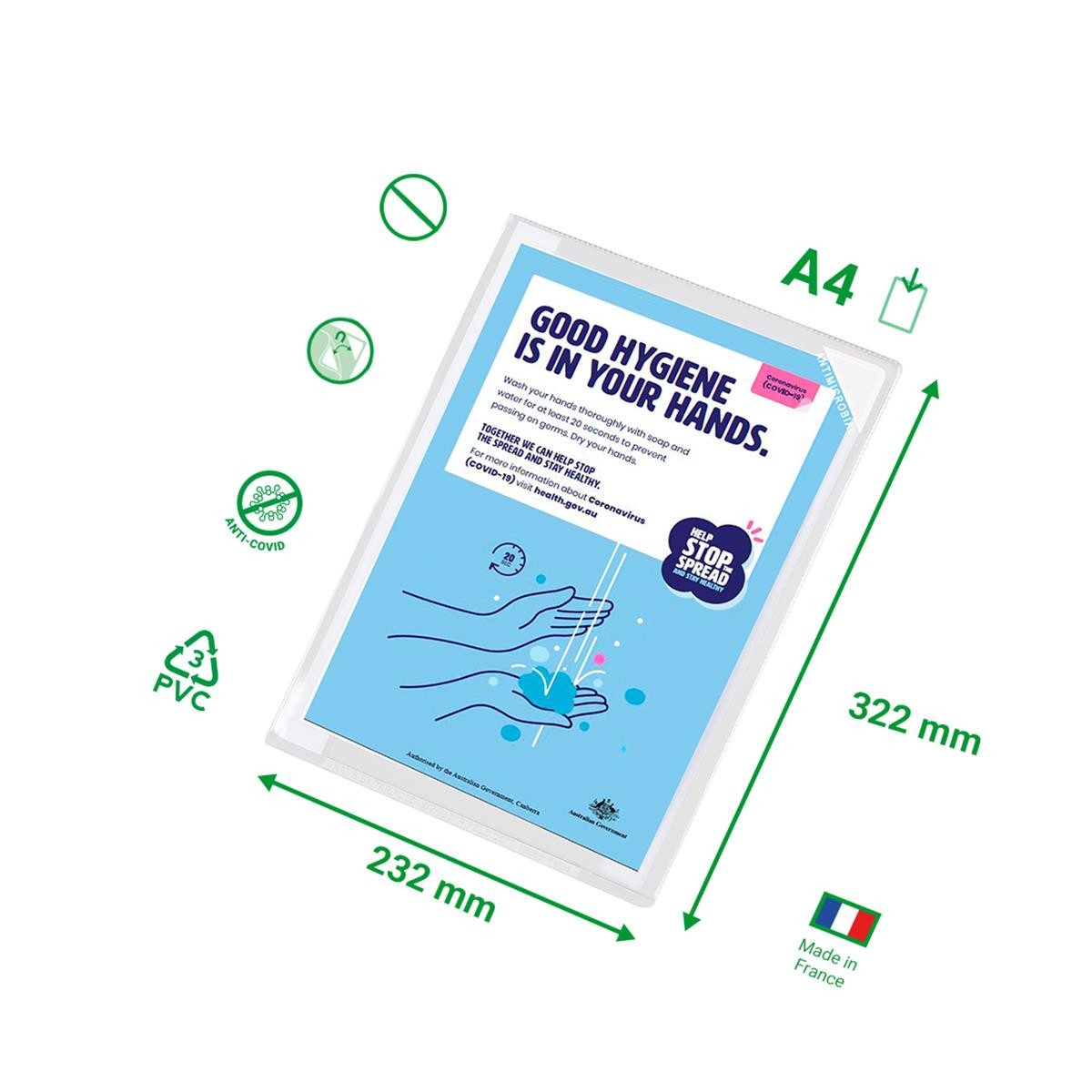 Tarifold Schubladenbox 5 Dokumentenhüllen selbstklebend Kang easy clic transparent