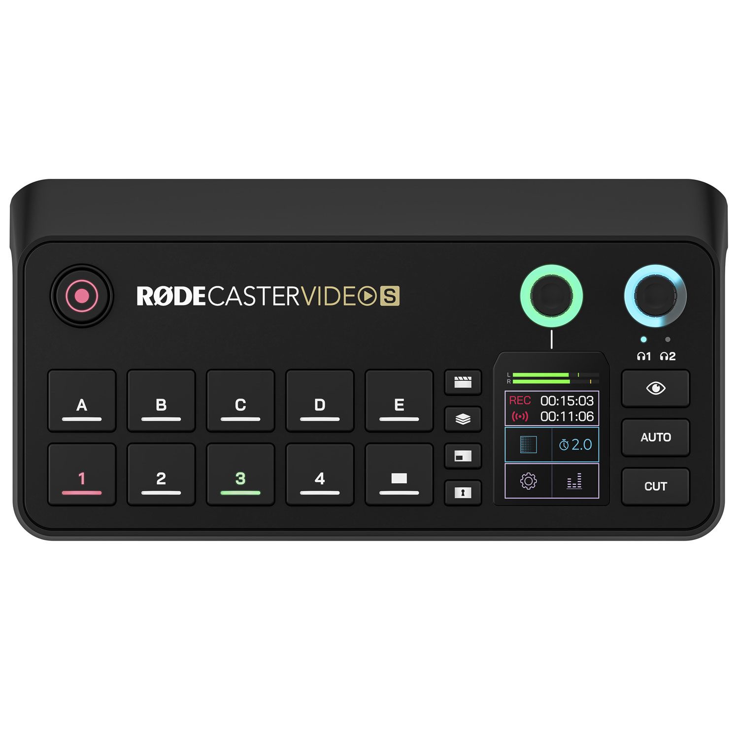 RØDE Rode Rodecaster Video S Produktions-Konsole Podmic-USB Bundle Digitales Aufnahmegerät (Video- Audiokonsole)