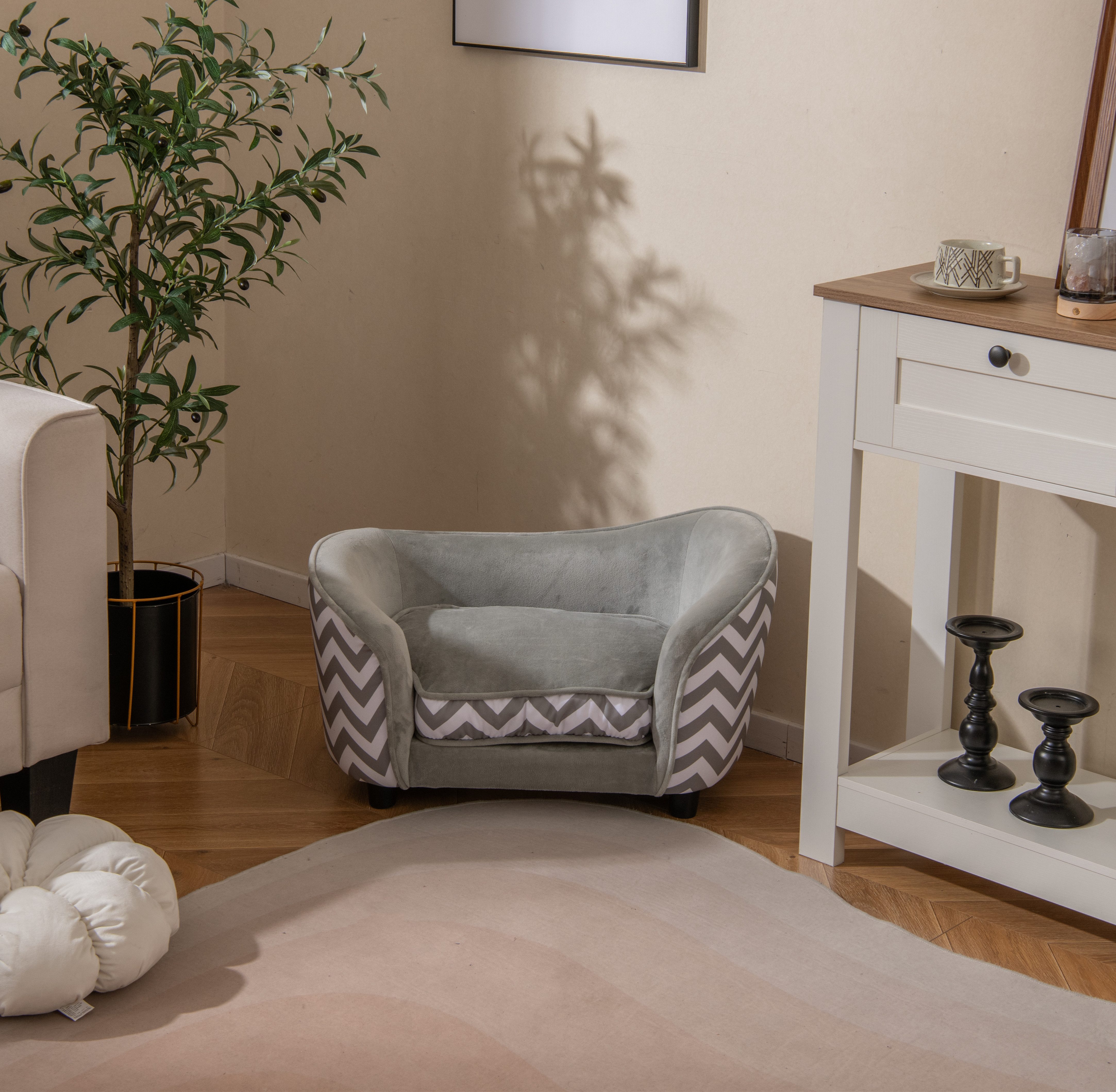 COSTWAY Tiersofa, Hundesofa, Katzenbett, mit Kissen, günstig online kaufen