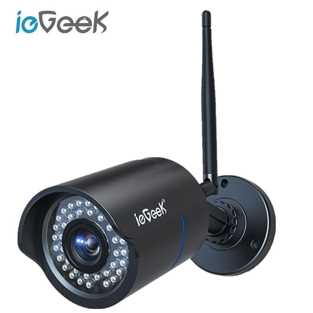 ieGeek Überwachungkamera Aussen WLAN 1080P HD Kamera Outdoor Überwachungskamera (AuBenbereich, Aussen, Infrarot Nachtsicht Zwei-Wege-Audio,25m Nachtsicht,IP66, Micro-SD-Kartenspeicher (bis zu 128 GB nicht enthalten), 24/7 Aufnahme, WLAN-Verbindungen und AP-Hotspot-Verbindungen)