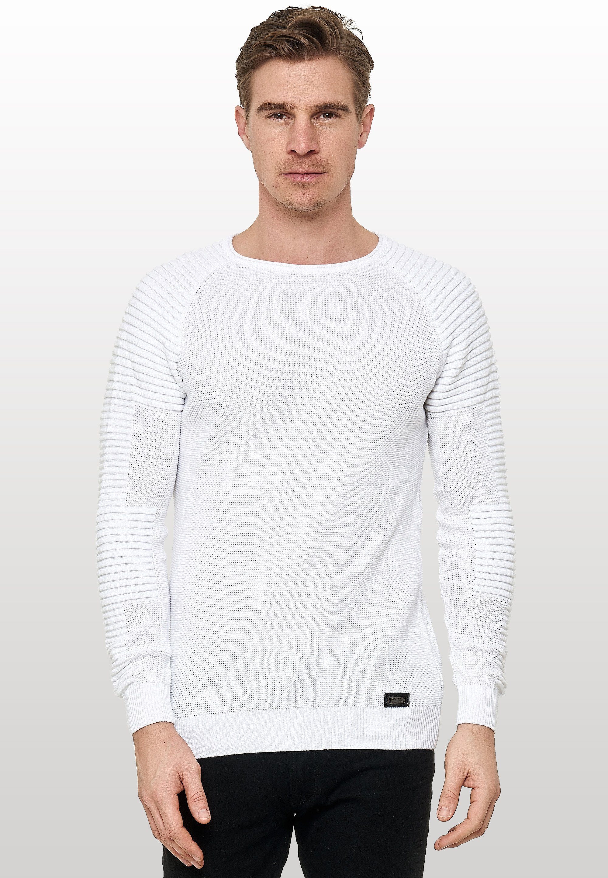 Rusty Neal Strickpullover mit modernem Rundhalsausschnitt günstig online kaufen