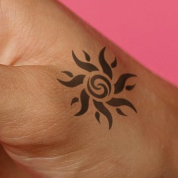 FOREVER NEVER Schmuck-Tattoo Sonne tribal