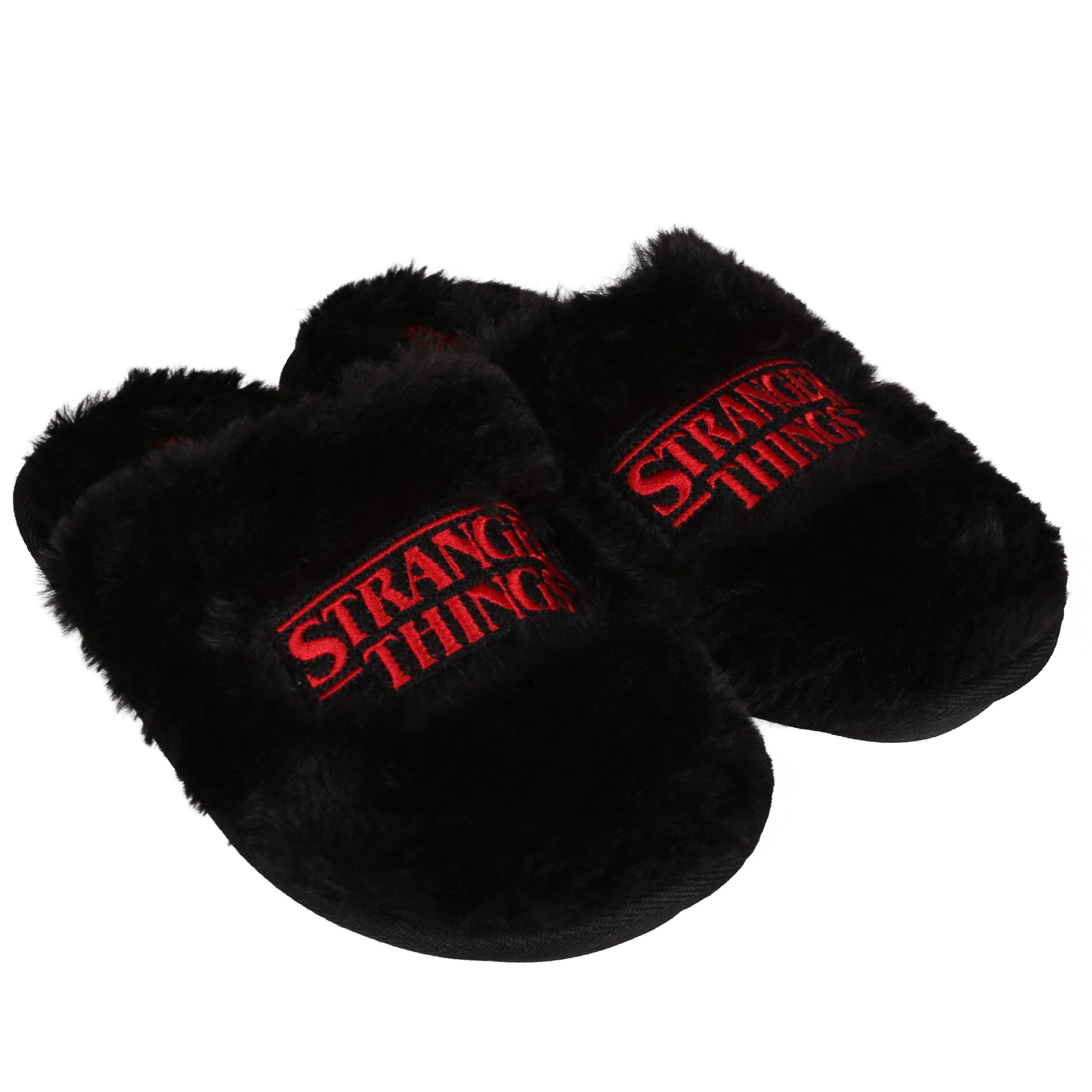 Stranger things Stranger Things Damen-Hausschuhe – rutschfest, warm, weich, Geschenk Plüsch Hausschuhe