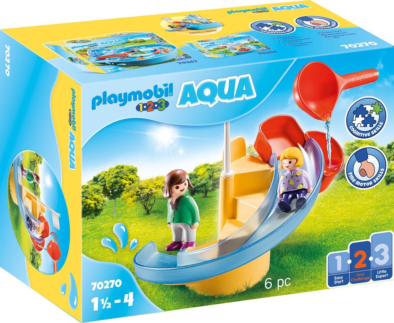 Image of PLAYMOBIL® 1.2.3 - Aqua Wasserrutsche 70270