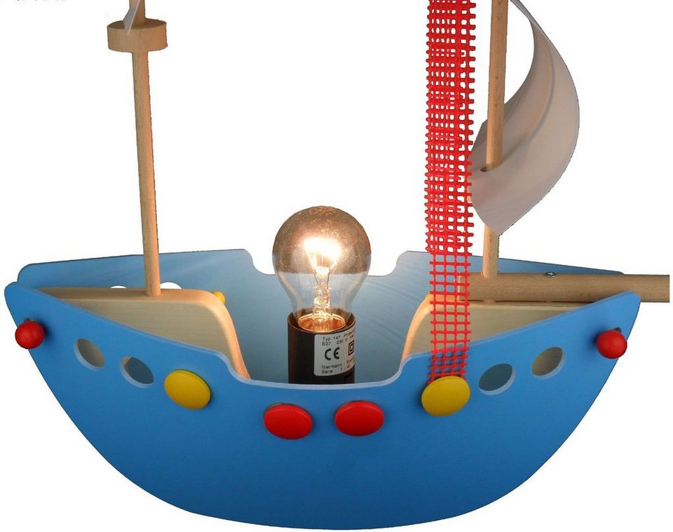 niermann Hängeleuchte Piratenschiff, ohne Leuchtmittel, Pendelleuchte  Piratenschiff