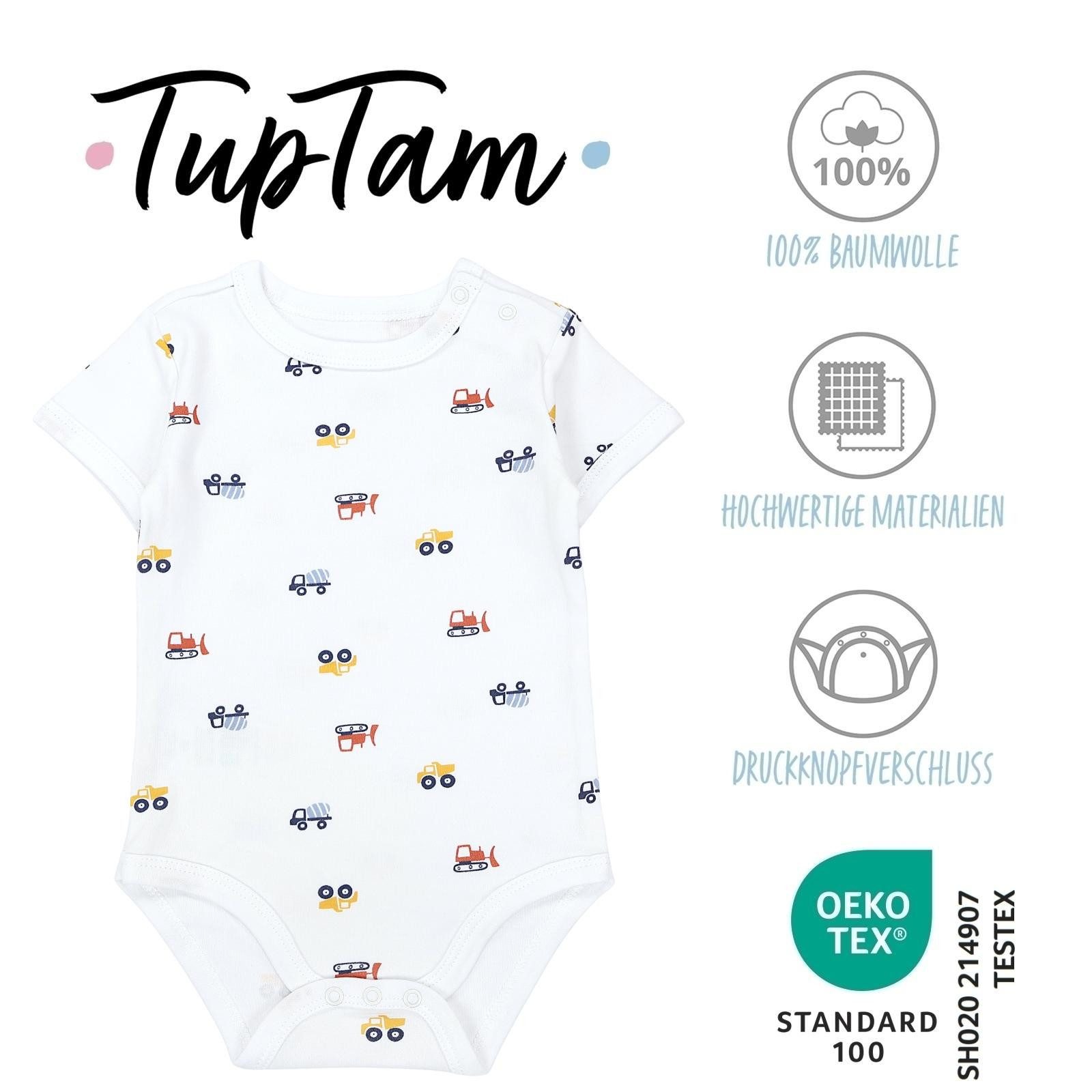 TupTam Kurzarmbody TupTam Unisex Baby Kurzarm Body mit Aufdruck Spruch 5er Pack